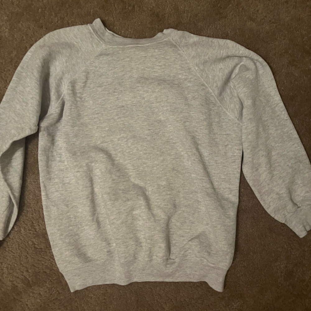 Hanes Gray Crewneck Sweater Comfortable Cotton Blend